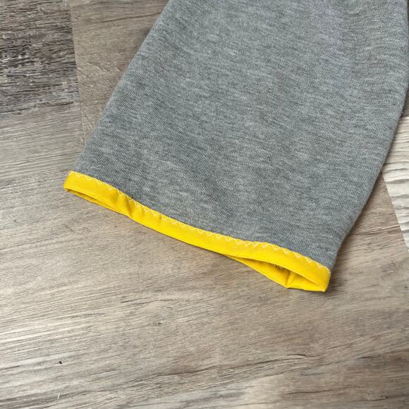 Benetton x DRIFT Cropped Sweatshirt Graphic Face Print Colorblock Trim XS - Picture 3 of 8